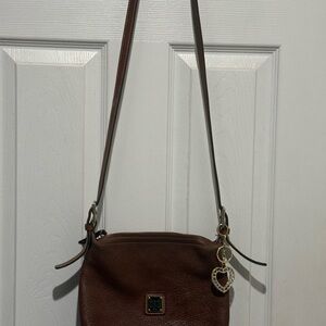Brown leather Vintage Dooney Burke Shoulder Bag/Crossbody